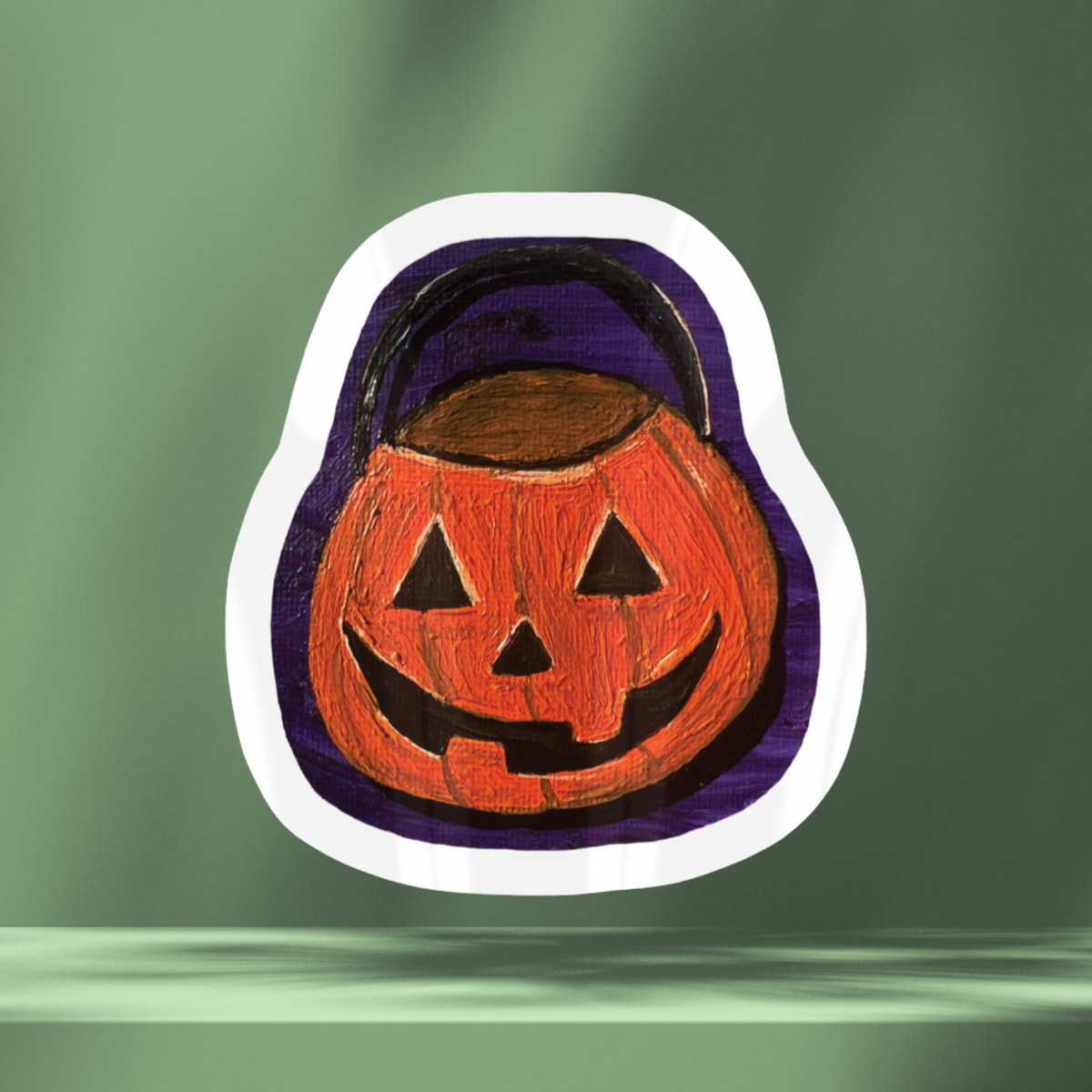 Pumpkin Basket - Individual Sticker