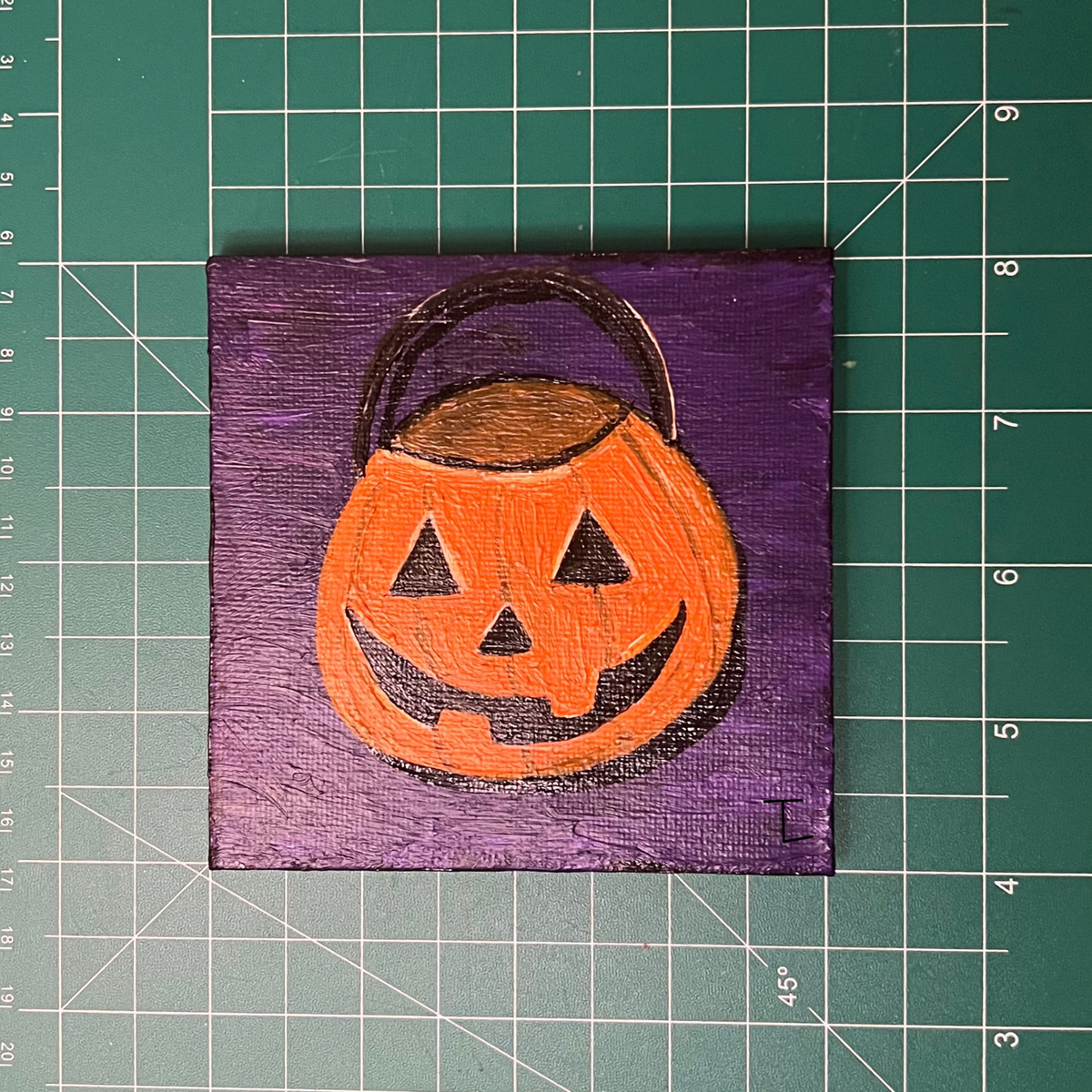 Pumpkin Basket - Original Mini Canvas