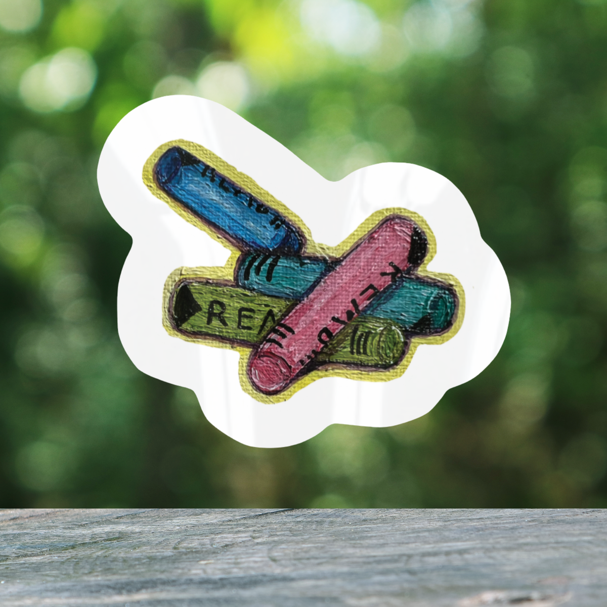 Oil Pastels - Individual Sticker