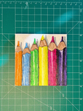 Colored Pencils - Original Mini Canvas