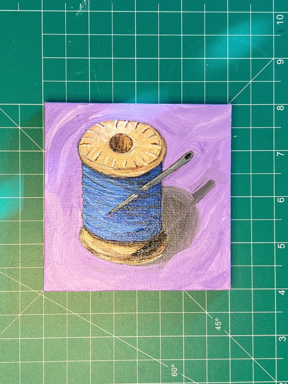 Spool of Thread - Original Mini Canvas